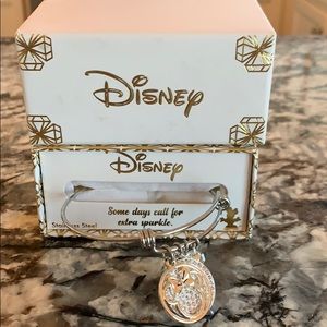 Stainless steel Minnie Mouse charm bracelet